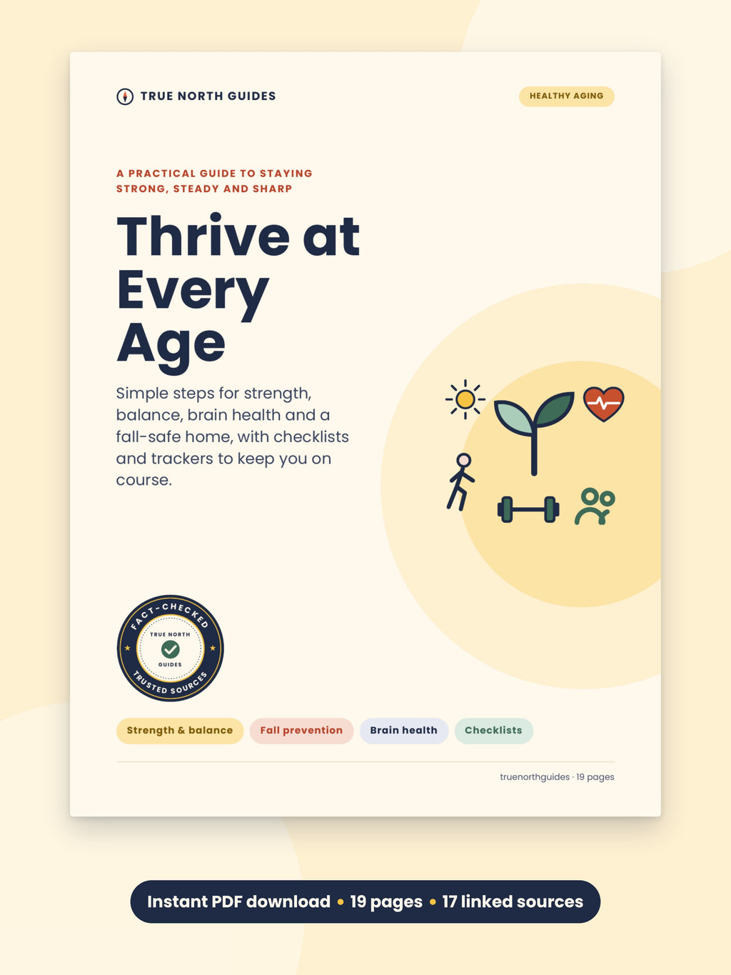 Thrive at Every Age healthy aging guide cover